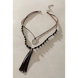 𝗙𝗿𝗲𝗲 𝗣𝗲𝗼𝗽𝗹𝗲 NEW! Lottie Long Layer Necklace in Chocolate & Silver